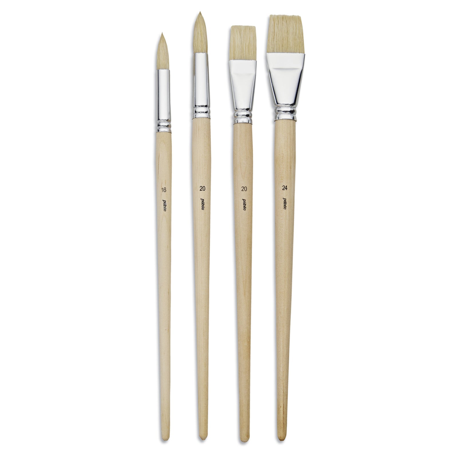 Pebeo set pensule universale Golden Taklon 4 buc plate și rotunde