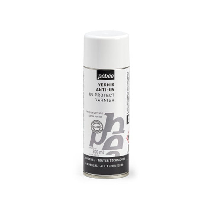 pebeo satin anti uv spray varnish 200 ml ro pbo417601