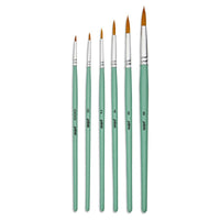 PÉBÉO Set 6 pensule rotunde pentru acrilic
