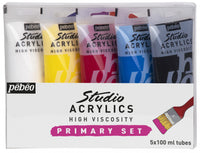 Pebeo Studio Acrylic set culori acrilice 5 x 100 ml