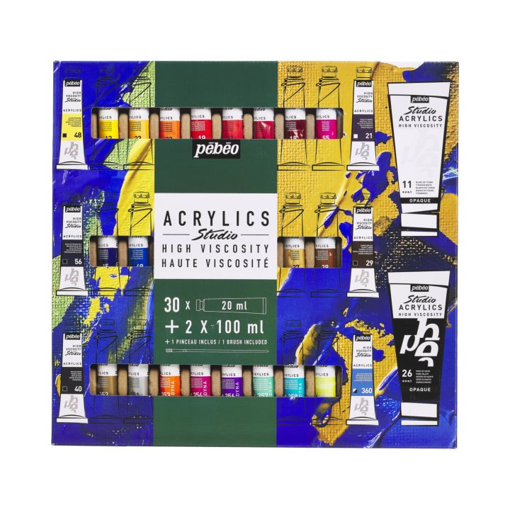 pebeo studio acrylics paint set ro pbo833448