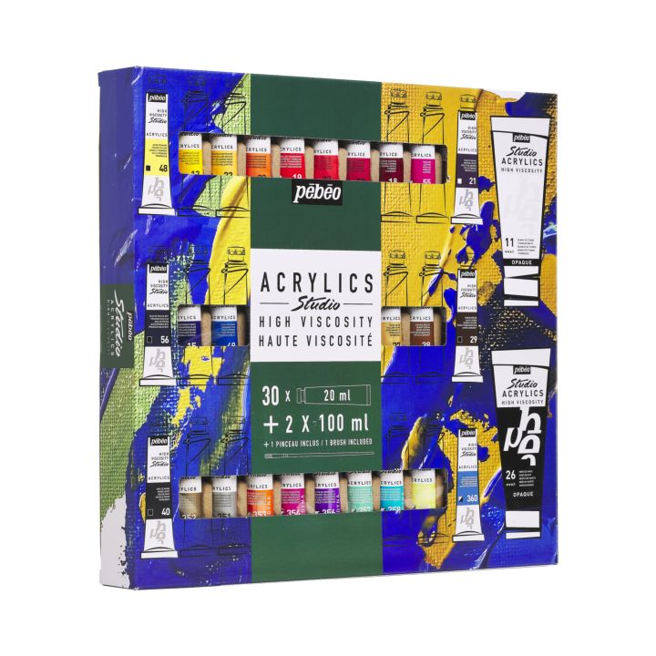pebeo studio acrylics paint set ro pbo833448