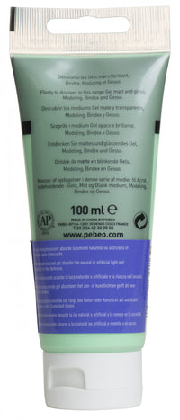 Gel acrilic Pebeo Studio 100 ml Phosphorescent Turquoise