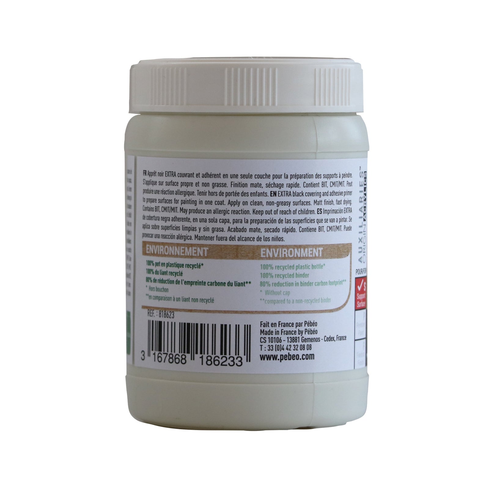 Gesso negru Pebeo Studio 225 ml