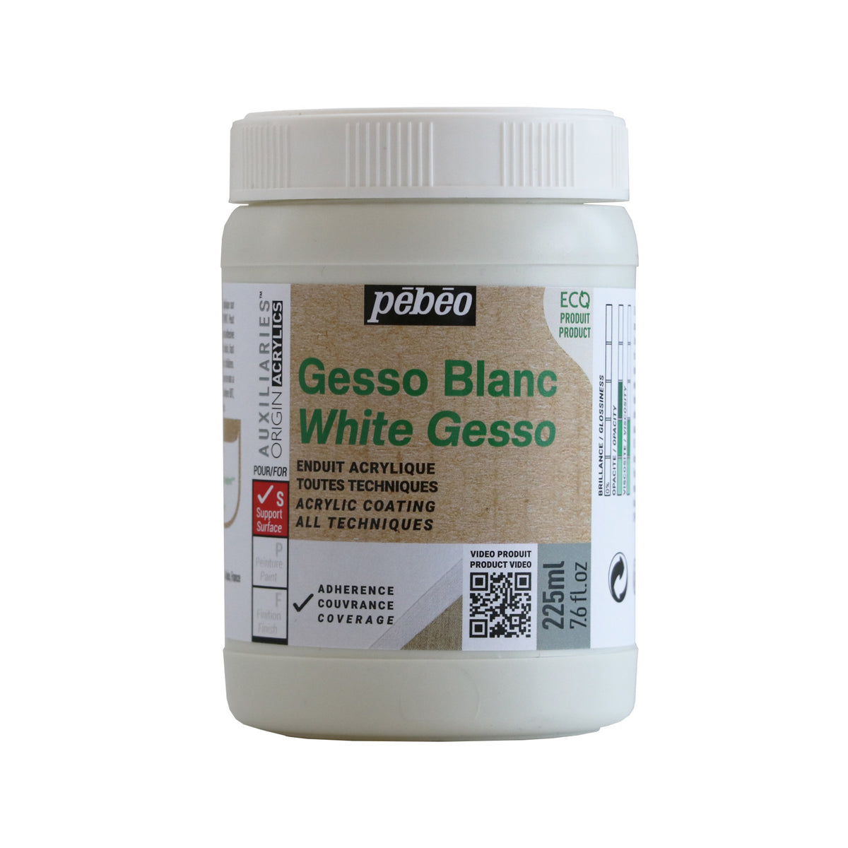 Pebeo Studio grund acrilic gesso 225 ml