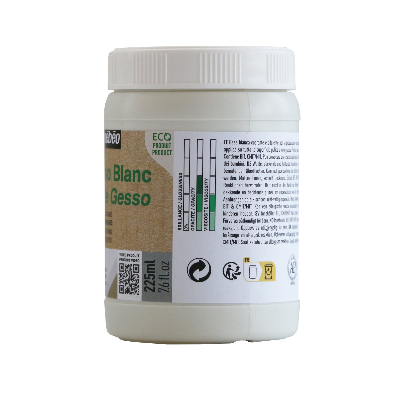 Pebeo Studio grund acrilic gesso 225 ml