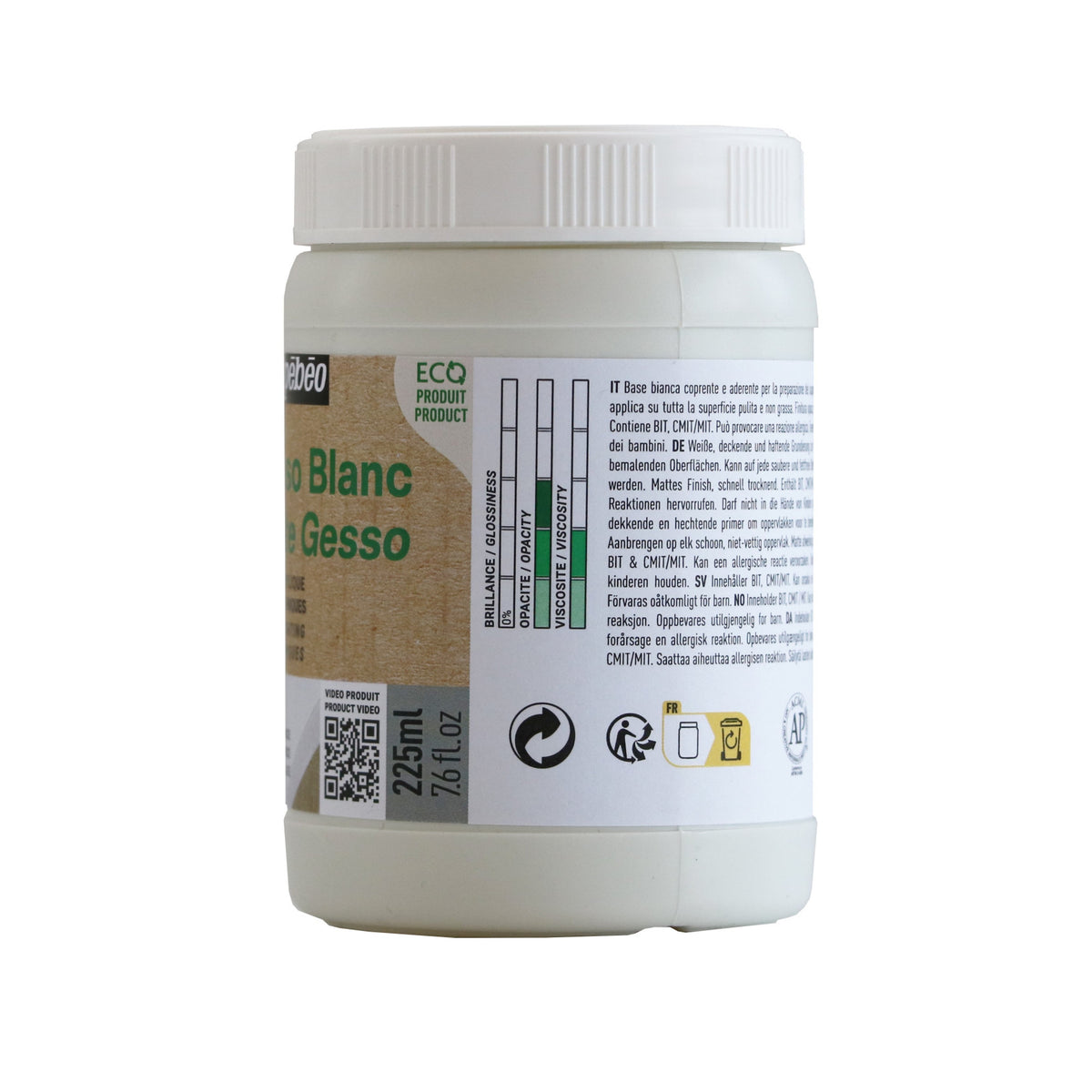 Pebeo Studio grund acrilic gesso 225 ml