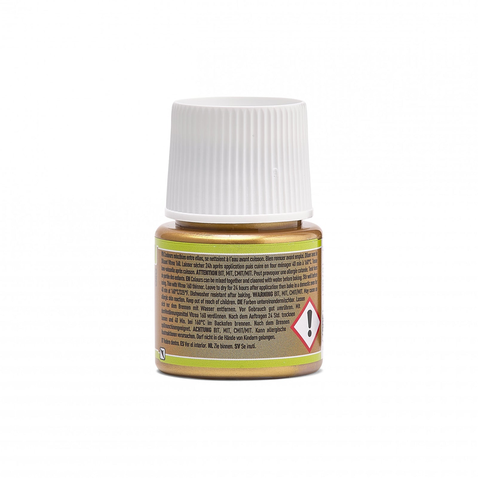 Vopsea vitraliu pentru sticlă Pebeo Vitrea 160 – 45 ml, Shimmer Gold