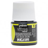 Vopsea vitraliu pentru sticlă Pebeo Vitrea 160 lucioasă 45 ml – Negru de cerneală