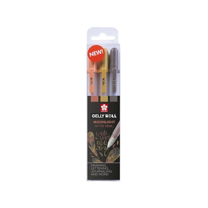 Pix cu gel Sakura Gelly Roll MOONLIGHT - 3 buc
