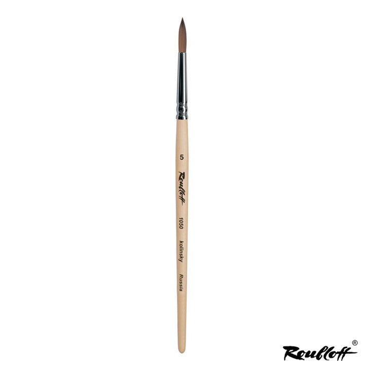 pensula pentru pictura roubloff 1050 rotunda naturala kolinsky ro hmd1050
