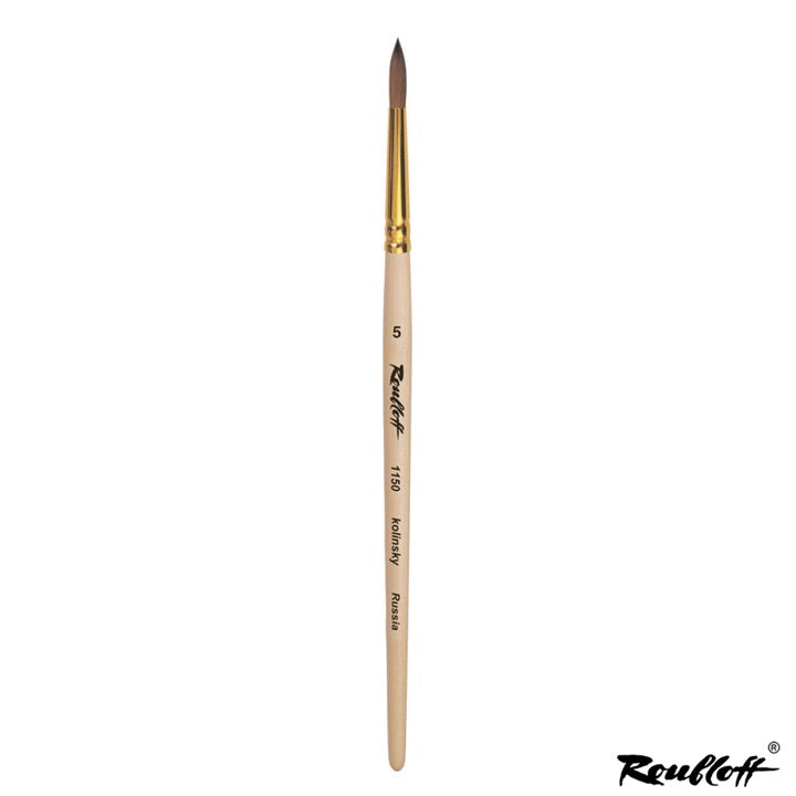 pensula pentru pictura roubloff 1150 rotunda naturala kolinsky ro hmd1150