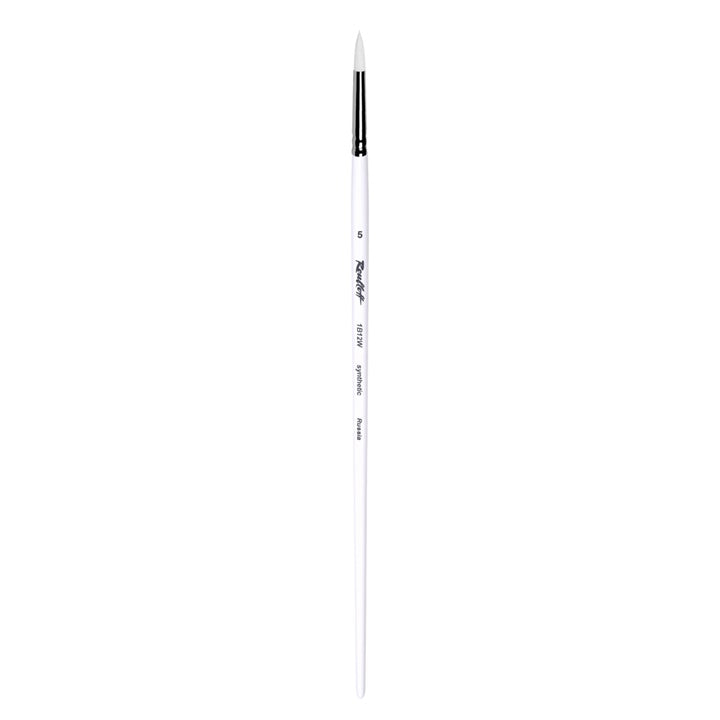 pensula pentru pictura roubloff 1b12w rotunda cu fire sintetice ro hmd1b12w