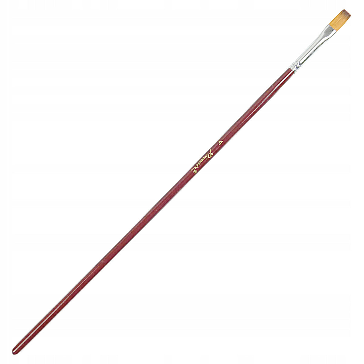 Pensulă plată sintetică Phoenix 6604A – mărimi 0–16 – 4#