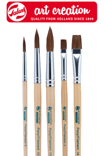 pensule artcreation pentru acuarele set 5 piese ro rtl9099115m