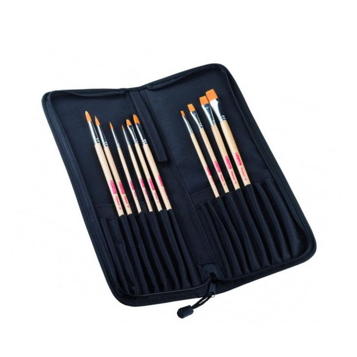 pensule de pictura in husa artcreation set din 11 piese ro rtl9099230m