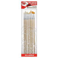 pensule de pictura pebeo set de 8 piese 950350 ro pbo950350