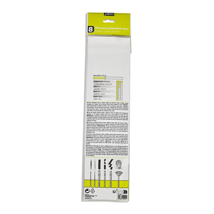 pensule de vopsea pebeo 8 buc ro pbo952404