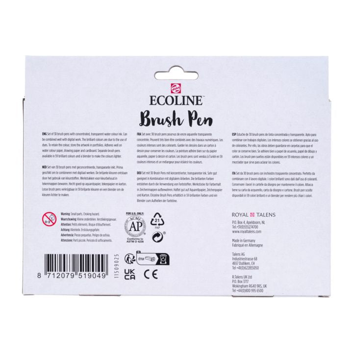 pensule pentru acuarela ecoline brush pen ro rtl11509025