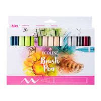 pensule pentru acuarela ecoline brush pen pen 30 buc ro rtl11509026
