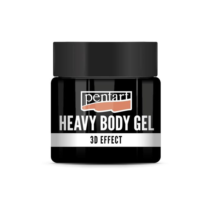 pentart black glossy heavy body gel ro pnt446