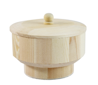 Pentart cutie rotundă din lemn cu capac 11 x 9 x 7 cm