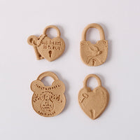 Pentart Lemn flexibil - set lacăte 3 x 2,5 cm, 4 buc