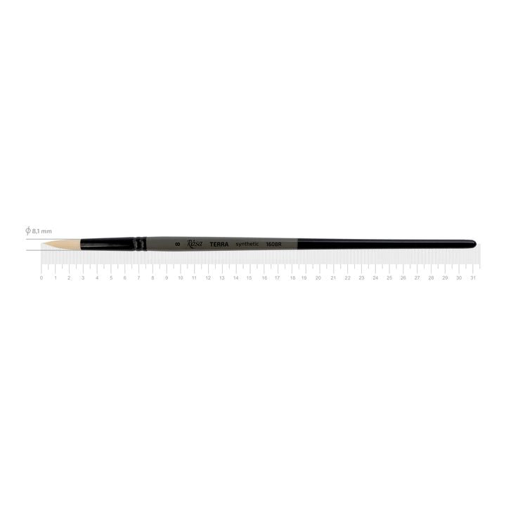 perie rotunda sintetica rosa terra 1608r ro rsk1608r