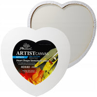 Phoenix, pânză pentru pictură în formă de inimă, 350 g/m², 20–50 cm – 40