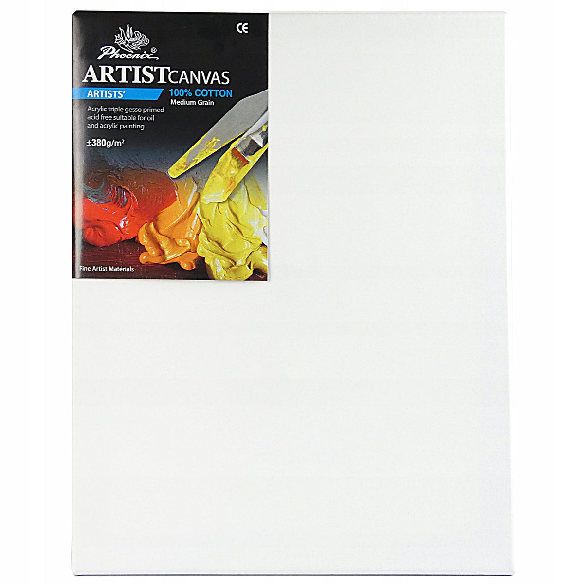 Phoenix pânză pentru pictură pe șasiu, 3,8 cm, 380 g/m², 24–100 cm, până la 160 cm – alege dimensiunea