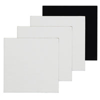 Phoenix, set de 4 pânze pătrate pe carton cu magnet, 7,5 x 7,5 cm