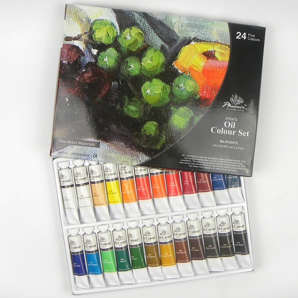 Phoenix – set de culori în ulei, 12–24 x 12 ml