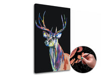 pictura dupa numere colourful deer ro xonbca001e1