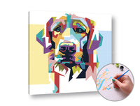 pictura dupa numere dog lovely ro xonwp007