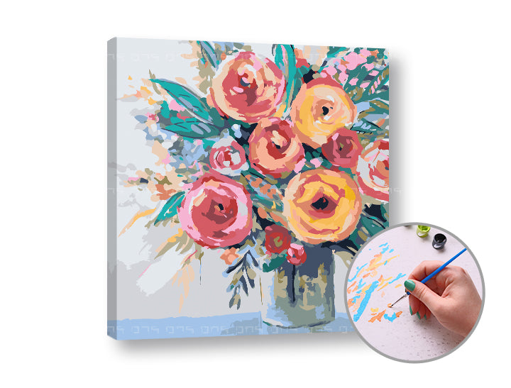pictura dupa numere joy of flowers ro xonchfl063