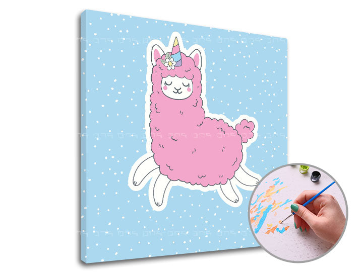 pictura dupa numere pink lama single cut ro xonkid085e1