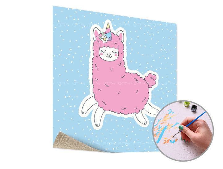 pictura dupa numere pink lama single cut ro xonkid085e1