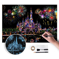 pictura magica pentru razuit castle 75x52 cm ro iul1150 cas