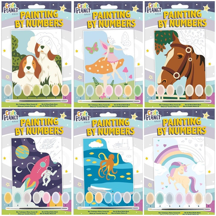 Pictură pe numere pentru copii Craft Planet