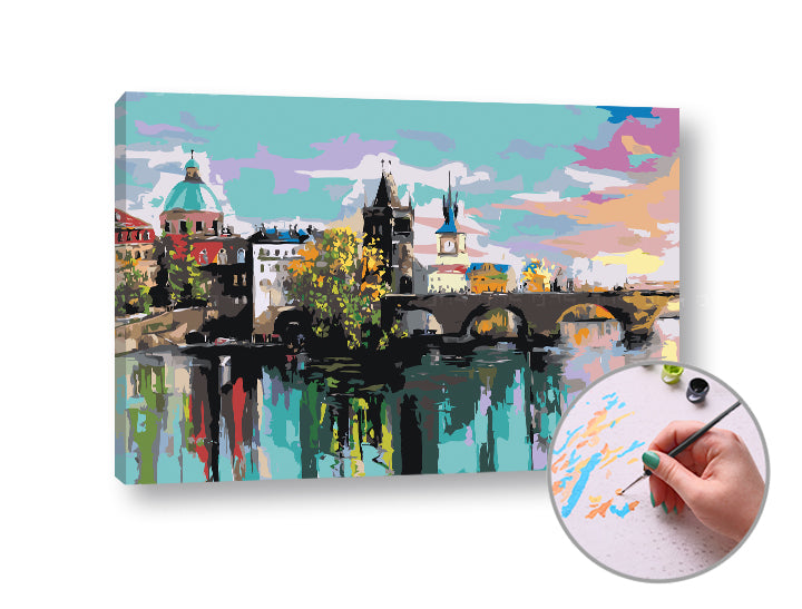 pictura prin numere karlov most in praga ro xonchct094