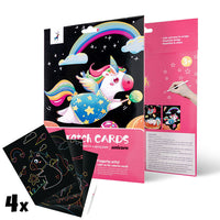 picturi magice pentru razuire pentru copii unicorn 4 buc ro iul1372 uni