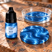 Pigment metalic lichid pentru rășină 5 ml – albastru (Blue)