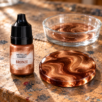 Pigment metalic lichid pentru rășină 5 ml – bronz (Bronze)