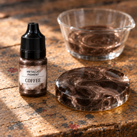 Pigment metalic lichid pentru rășină 5 ml – maro cafea (Coffee)