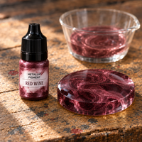 Pigment metalic lichid pentru rășină 5 ml – roșu vin (Red Wine)