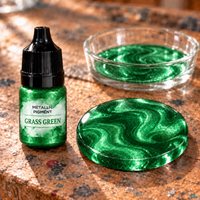 Pigment metalic lichid pentru rășină 5 ml – verde iarbă (Grass Green)