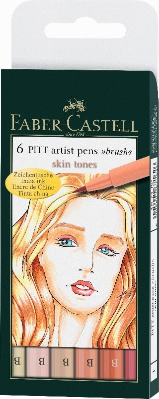 pitt artistic pens set de 6 skin ro fbc167162