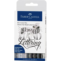 pitt markere artistice setul start hand lettering cu creion si ascutitoare ro fbc267118