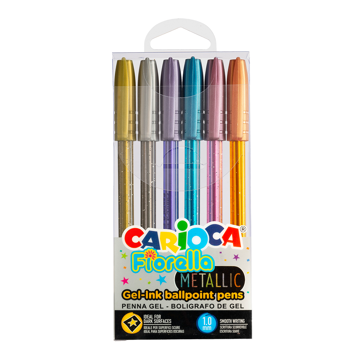 Pix cu gel Carioca Fiorella mix de culori