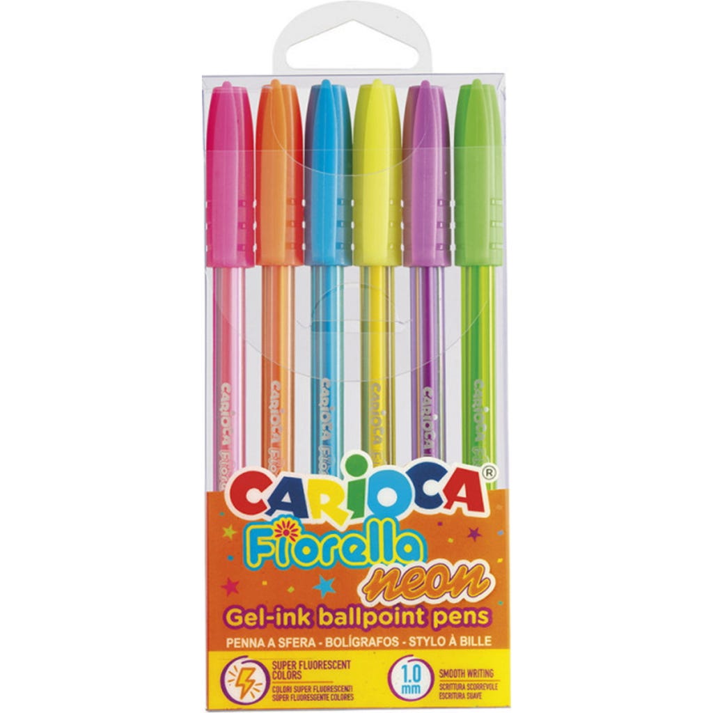 Pix cu gel Carioca Fiorella mix de culori